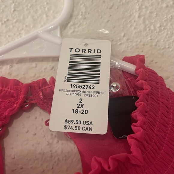 Torrid chiffon tiered blouse - Picture 2 of 2